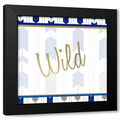 Indigo Dreamer 2 Black Modern Wood Framed Art Print by Kimberly, Allen