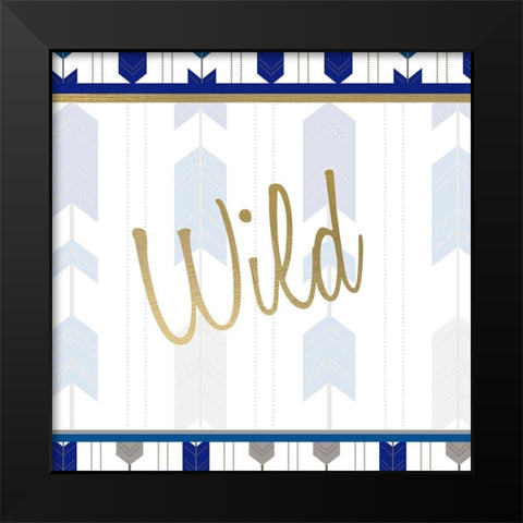 Indigo Dreamer 2 Black Modern Wood Framed Art Print by Kimberly, Allen