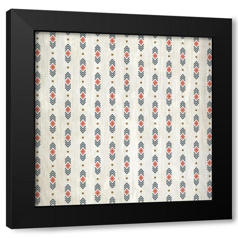 Wild Dream Free Pattern Black Modern Wood Framed Art Print with Double Matting by Kimberly, Allen