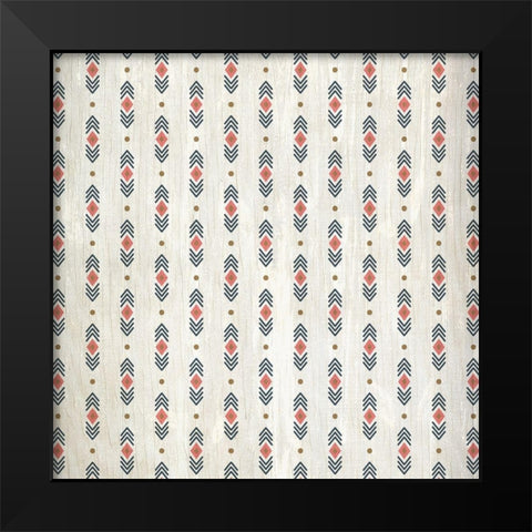 Wild Dream Free Pattern Black Modern Wood Framed Art Print by Kimberly, Allen