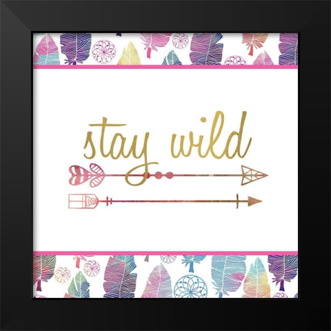 Wild 1 Black Modern Wood Framed Art Print by Kimberly, Allen