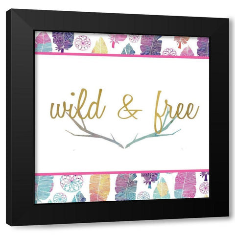 Wild 2 Black Modern Wood Framed Art Print with Double Matting by Kimberly, Allen