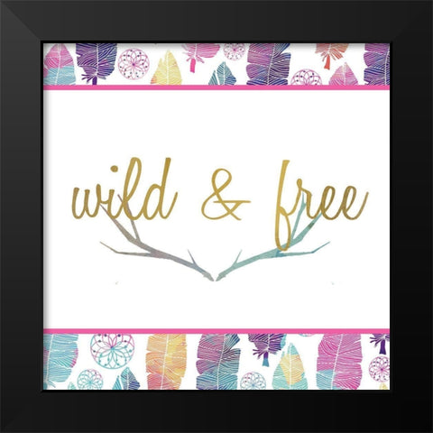 Wild 2 Black Modern Wood Framed Art Print by Kimberly, Allen