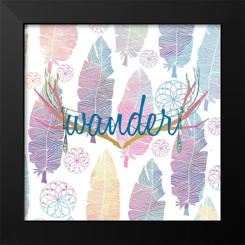 Wild 5 Black Modern Wood Framed Art Print by Kimberly, Allen