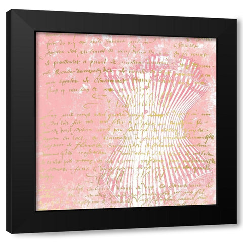 Corset 2 Black Modern Wood Framed Art Print with Double Matting by Kimberly, Allen