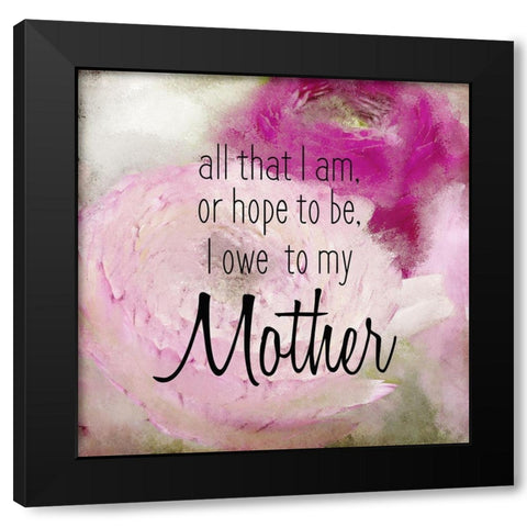 Because of You 1 Black Modern Wood Framed Art Print with Double Matting by Kimberly, Allen