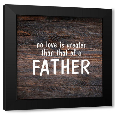No Love Black Modern Wood Framed Art Print with Double Matting by Kimberly, Allen