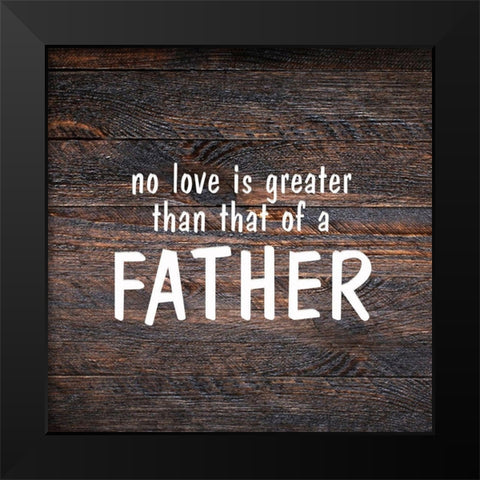 No Love Black Modern Wood Framed Art Print by Kimberly, Allen