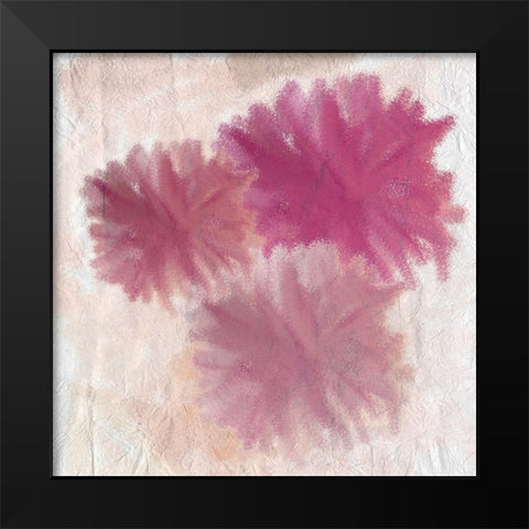 Pom Poms 2 Black Modern Wood Framed Art Print by Kimberly, Allen