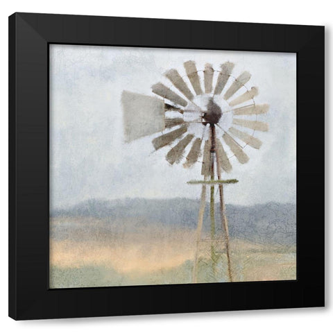 Open Spaces Black Modern Wood Framed Art Print with Double Matting by Kimberly, Allen