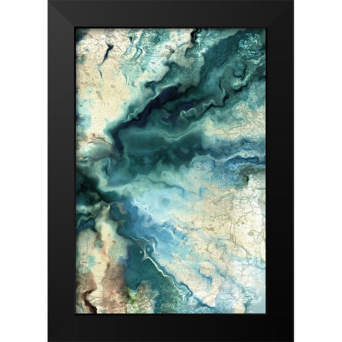 Neo Teal 2 Black Modern Wood Framed Art Print by Allen, Kimberly