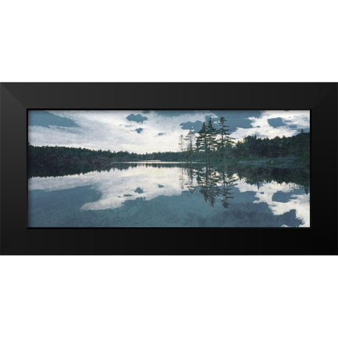 A Mountains Lake Black Modern Wood Framed Art Print by Kimberly, Allen