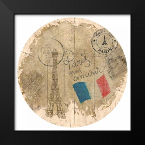 Paris Sussan Black Modern Wood Framed Art Print by Allen, Kimberly