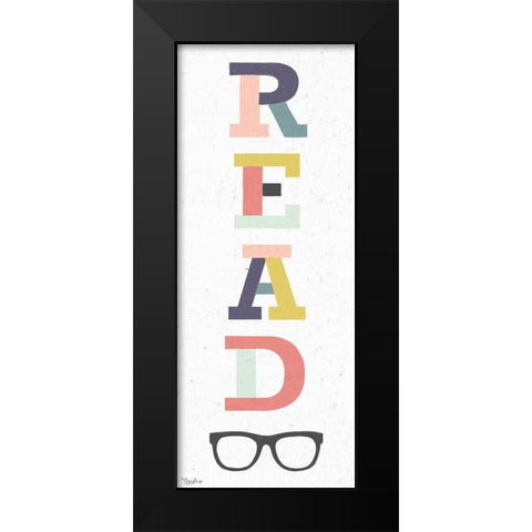 Read Black Modern Wood Framed Art Print by Louise, Gigi