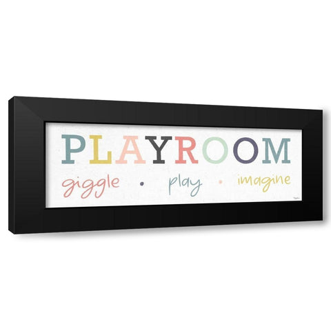 Playroom Black Modern Wood Framed Art Print with Double Matting by Louise, Gigi
