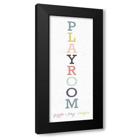 Playroom 2 Black Modern Wood Framed Art Print with Double Matting by Louise, Gigi