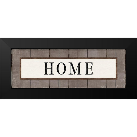 Home Black Modern Wood Framed Art Print by Louise, Gigi