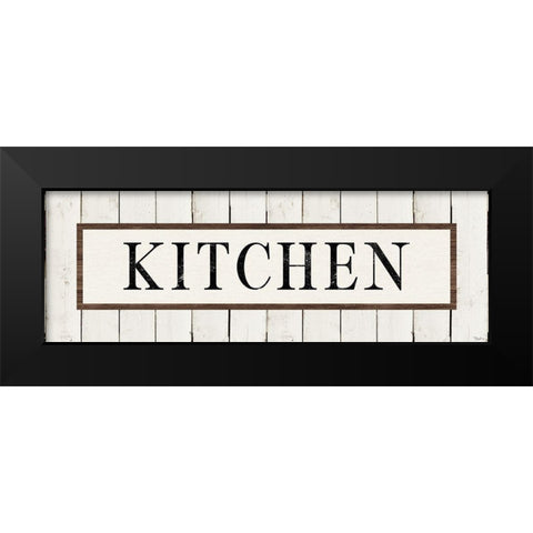 Kitchen Black Modern Wood Framed Art Print by Louise, Gigi