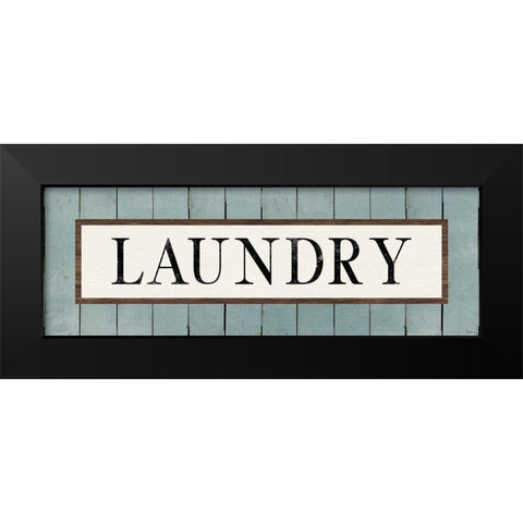 Laundry Black Modern Wood Framed Art Print by Louise, Gigi