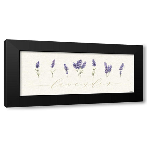 Lavender Black Modern Wood Framed Art Print by Louise, Gigi
