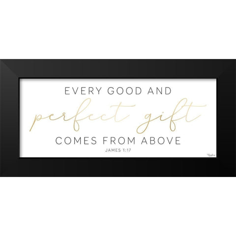 Perfect Gift Black Modern Wood Framed Art Print by Louise, Gigi