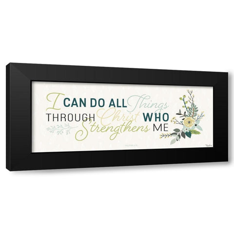 All Things Black Modern Wood Framed Art Print by Louise, Gigi