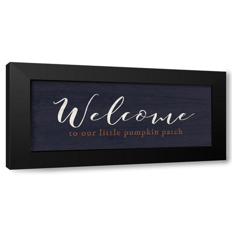 Welcome Pumpkin Patch 2 Black Modern Wood Framed Art Print by Louise, Gigi