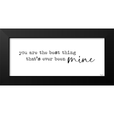 Best Thing Black Modern Wood Framed Art Print by Louise, Gigi