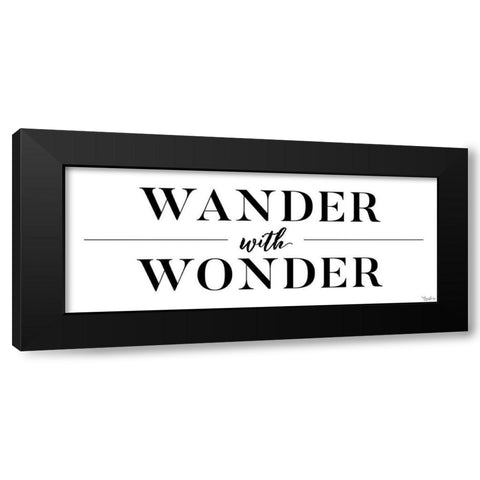 Wander Wonder Black Modern Wood Framed Art Print with Double Matting by Louise, Gigi