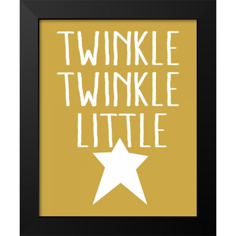 Twinkle Twinkle 2 Black Modern Wood Framed Art Print by Louise, Gigi