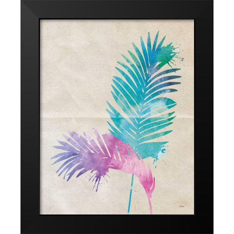 Acrea Palm Black Modern Wood Framed Art Print by Louise, Gigi