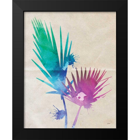 Fan Palm Black Modern Wood Framed Art Print by Louise, Gigi