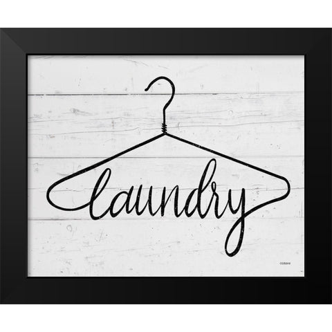 Laundry Hanger Black Modern Wood Framed Art Print by Louise, Gigi