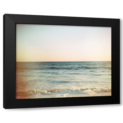 Adventure Begins Ocean Black Modern Wood Framed Art Print with Double Matting by Louise, Gigi