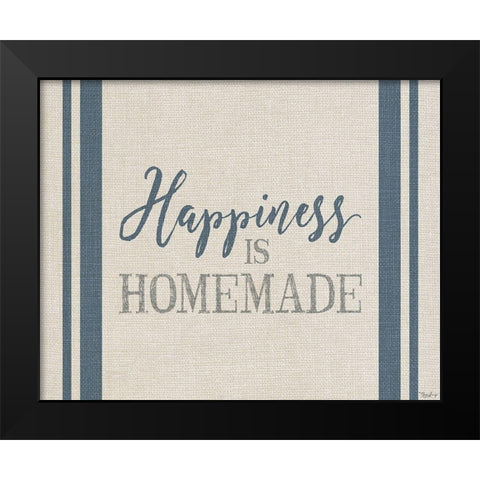 Happiness Homemade Black Modern Wood Framed Art Print by Louise, Gigi