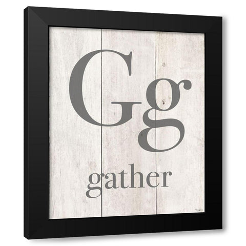 Gather Black Modern Wood Framed Art Print by Louise, Gigi