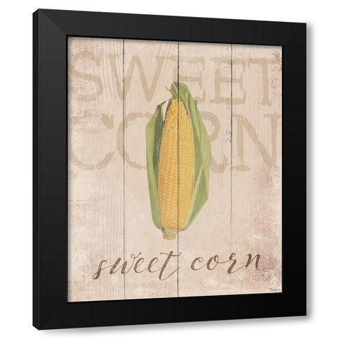 Sweet Corn Black Modern Wood Framed Art Print by Louise, Gigi