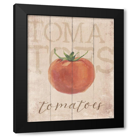 Tomatoes Black Modern Wood Framed Art Print by Louise, Gigi