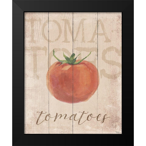 Tomatoes Black Modern Wood Framed Art Print by Louise, Gigi