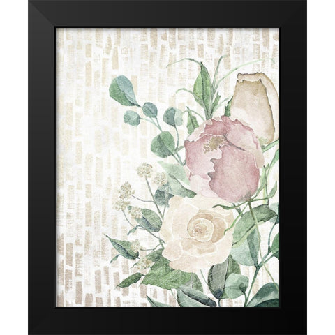 Neutral Flowers 2 Black Modern Wood Framed Art Print by Louise, Gigi