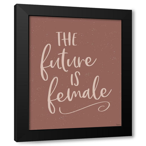 Future Female Black Modern Wood Framed Art Print by Louise, Gigi