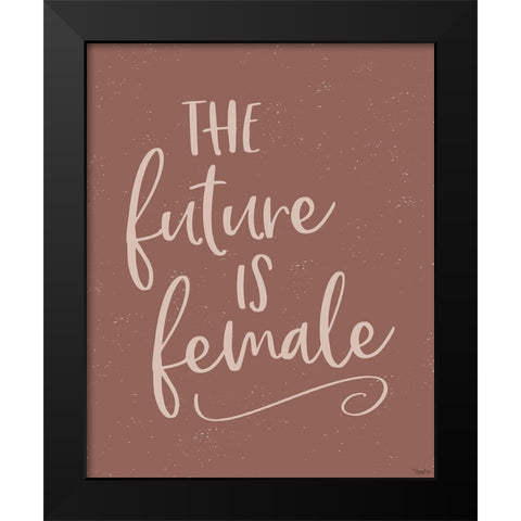 Future Female Black Modern Wood Framed Art Print by Louise, Gigi