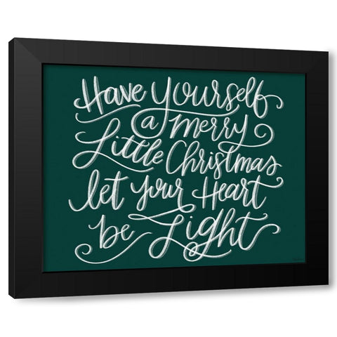 Be Light Chalk Black Modern Wood Framed Art Print by Louise, Gigi
