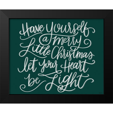 Be Light Chalk Black Modern Wood Framed Art Print by Louise, Gigi
