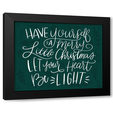 Be Light White Black Modern Wood Framed Art Print with Double Matting by Louise, Gigi