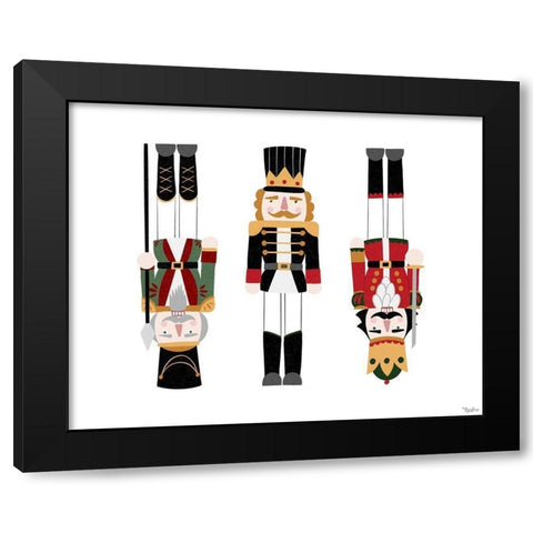 Nutcrackers Black Modern Wood Framed Art Print with Double Matting by Louise, Gigi