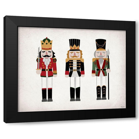 Nutcrackers V2 Black Modern Wood Framed Art Print by Louise, Gigi