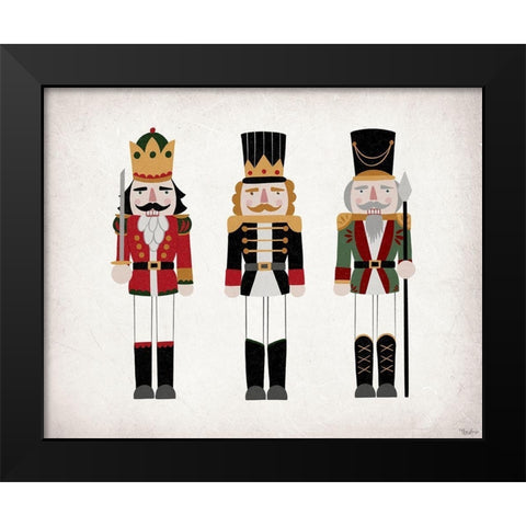 Nutcrackers V2 Black Modern Wood Framed Art Print by Louise, Gigi