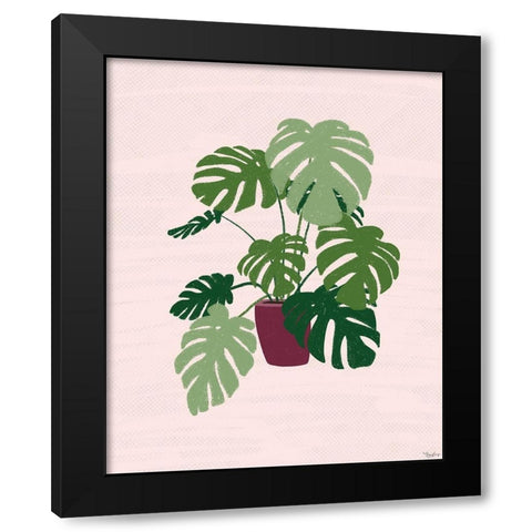 Big Plant Black Modern Wood Framed Art Print by Louise, Gigi