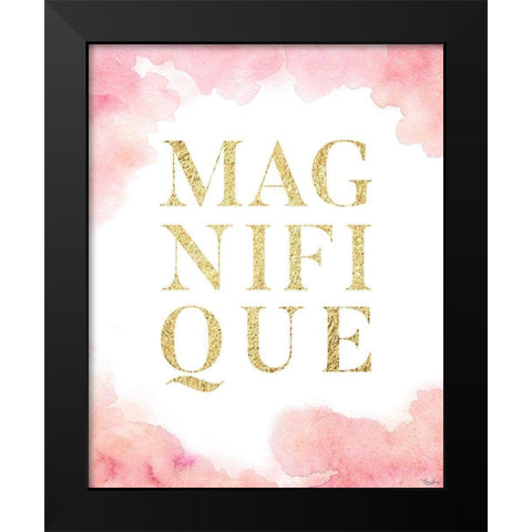 Magnifique Black Modern Wood Framed Art Print by Louise, Gigi